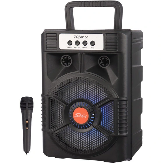اسپيکر بلوتوثي رم و فلش خور Sing-E ZQS8151 + ميکروفون