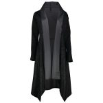 مانتو عبایی مشکی بلند برند ZARA