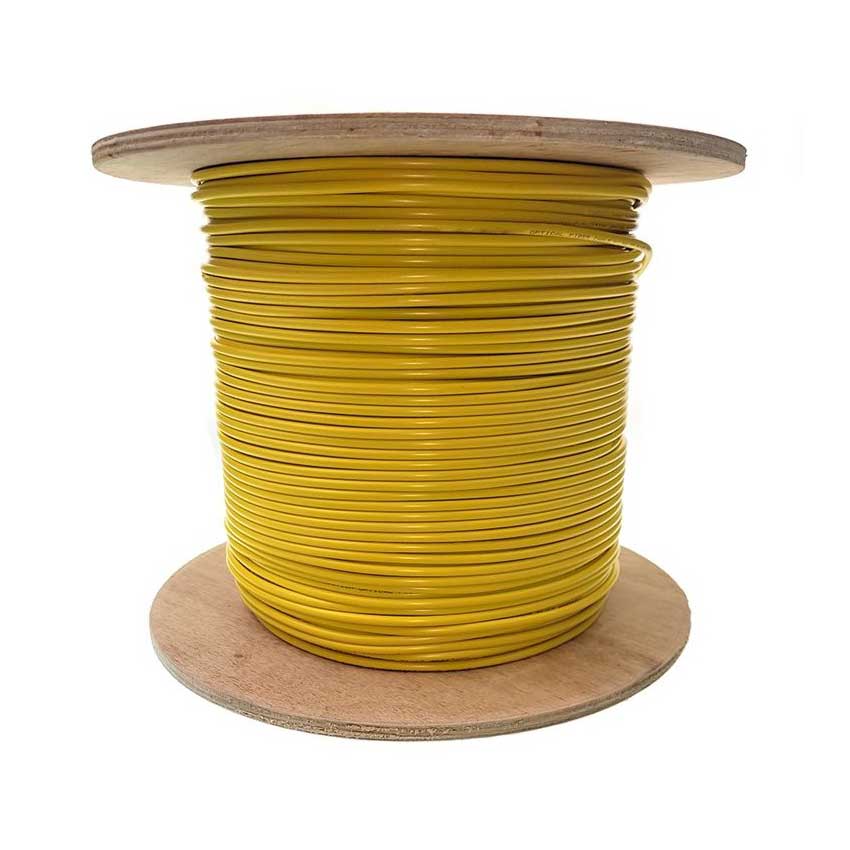 00000282 کابل شبکه CAT5 زرد متراژ دلخواه بدون سوکت OMD - تصویر 1